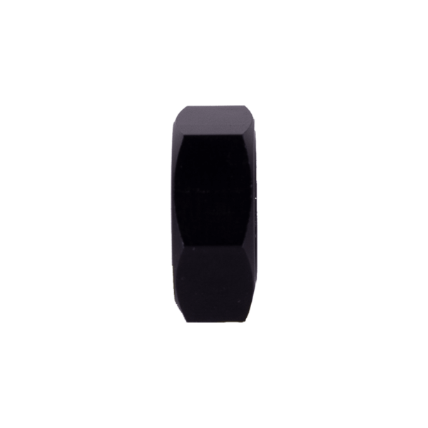Left Hand Thread Jam Nut | 5/8-18 | Aluminum | Black Anodized - Image 2