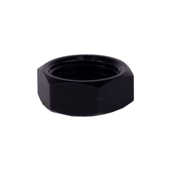 Left Hand Thread Jam Nut | 5/8-18 | Aluminum | Black Anodized - Image 3