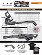 ProFabications Super Late Model Chevy 23 Degree Exhaust Headers - Image 4