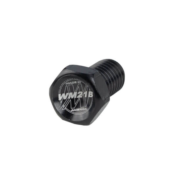 Wehrs Machine Aluminum Hex Bolt 7/16-14 Thread 0.750 in Long Black Anodized - Image 1
