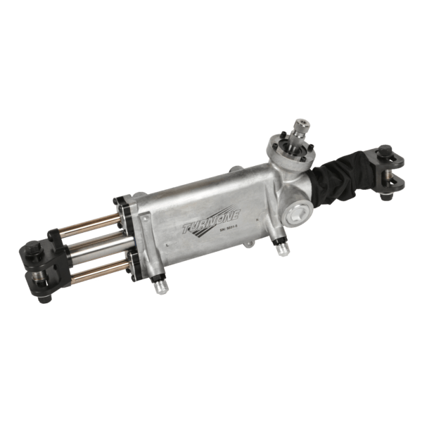 trn1-600-130321-late-model-remote-steering-rack-3-pic-1 Turn One Steering Rack 3 in x 18.25 in Standard Clevis - Image 1